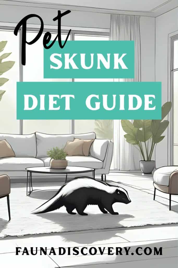 pet skunk diet