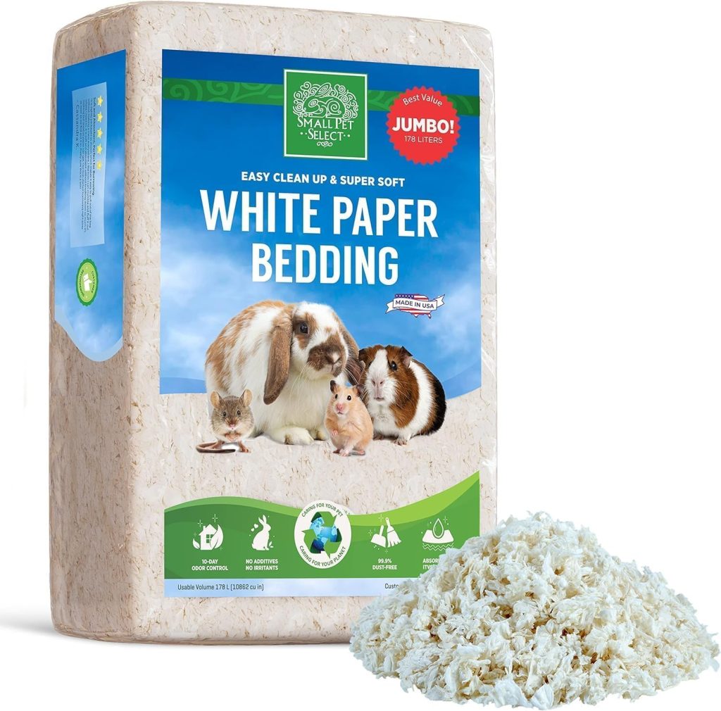 Small Pet Select Unbleached White Paper Bedding