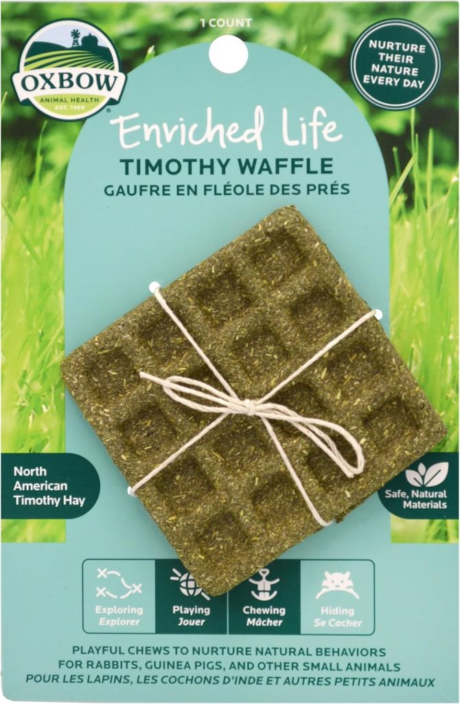 Oxbow Timothy Hay Waffle Enrichment Toy